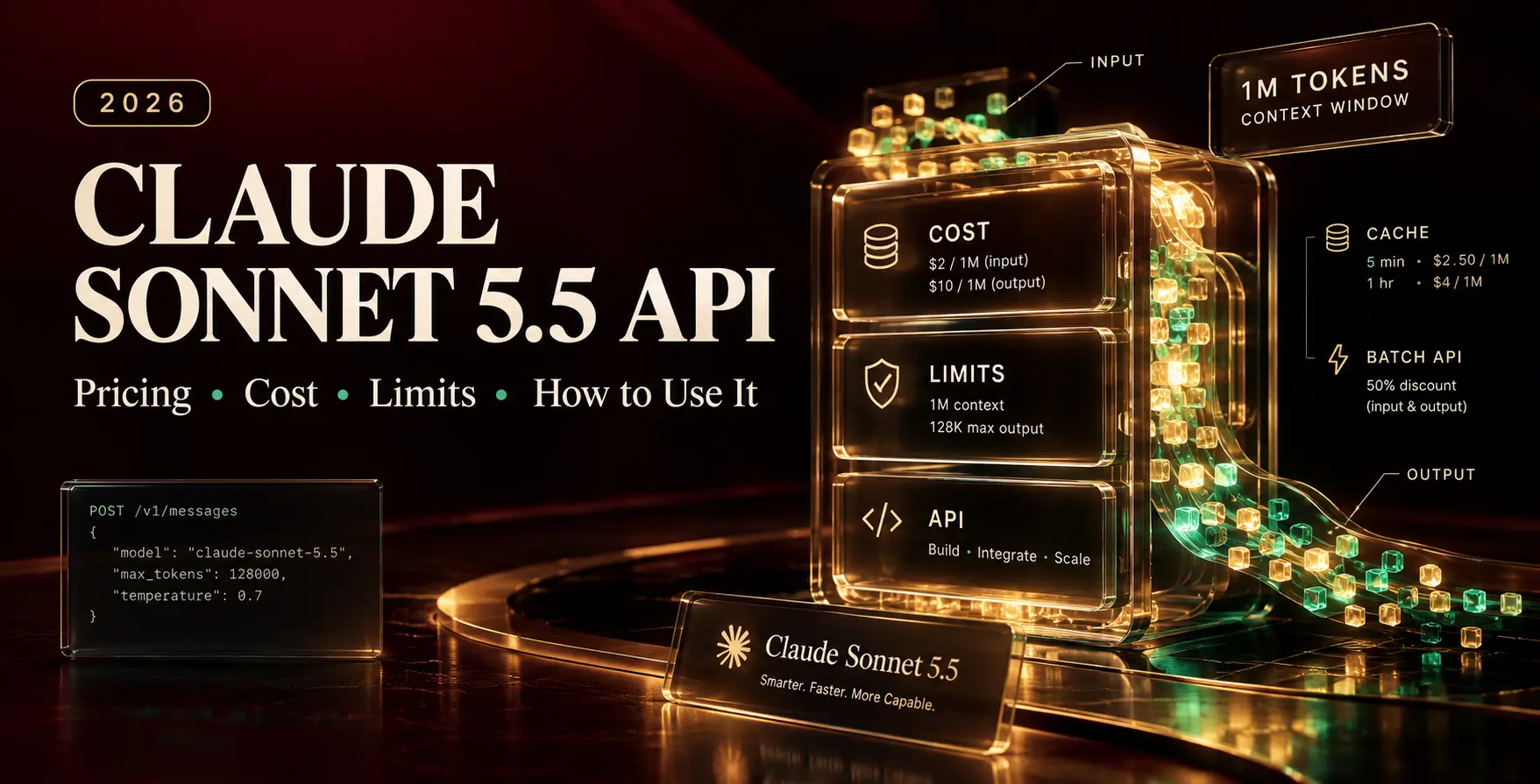 Claude Sonnet 5.5 API Pricing: Cost, Limits, and How to Use It