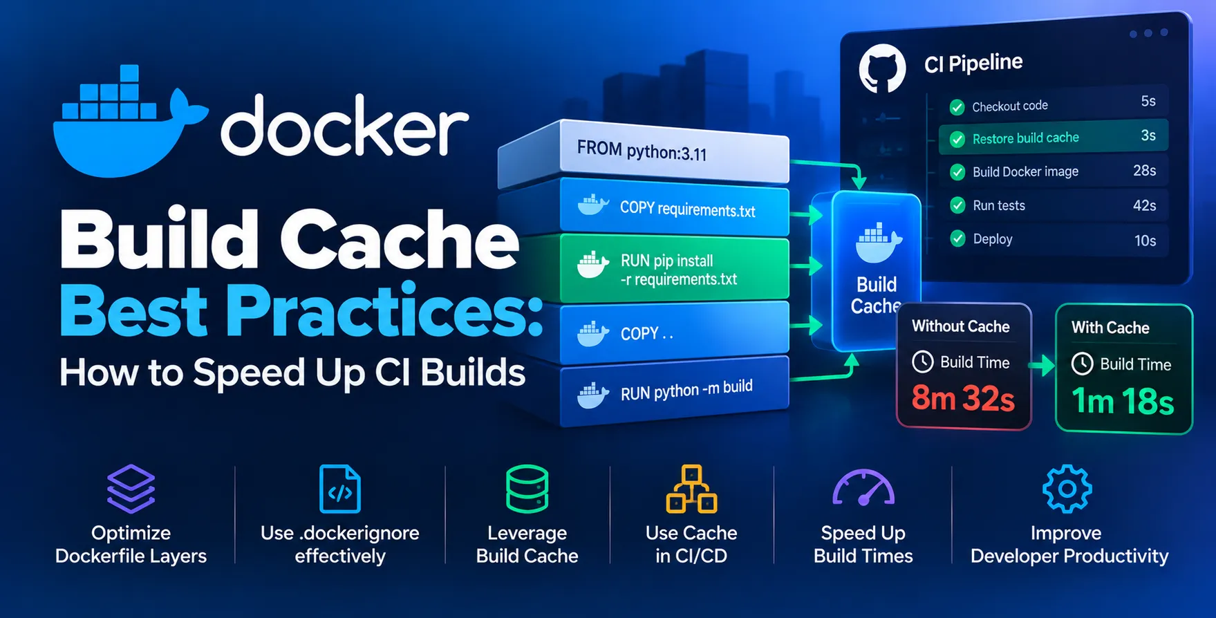 Docker Build Cache Best Practices: How to Speed Up CI Builds
