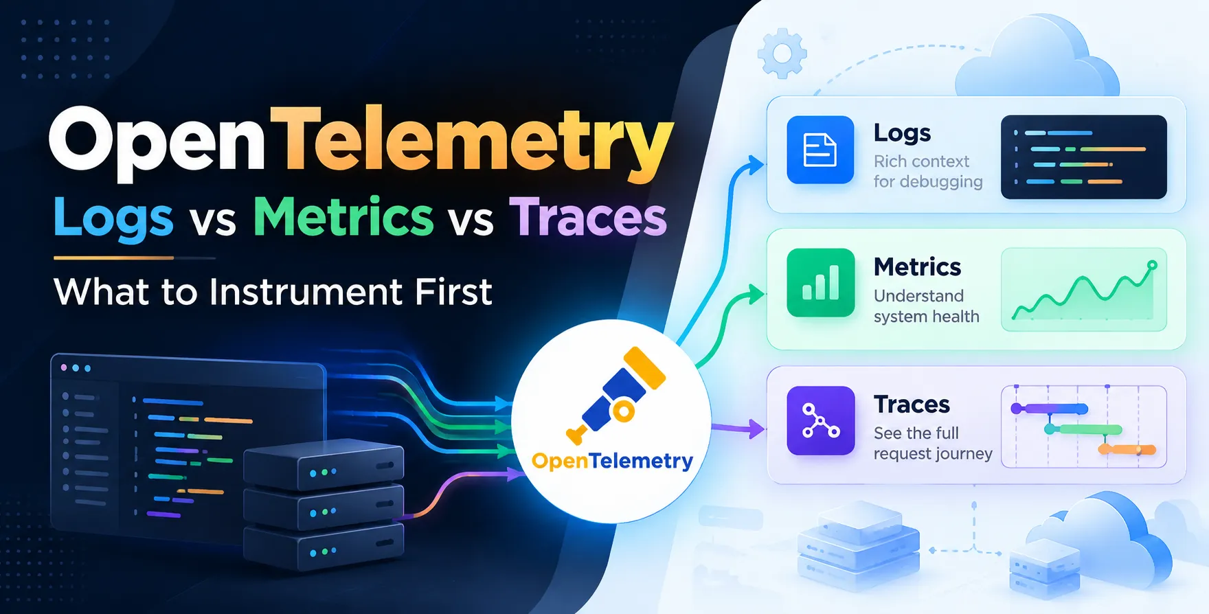 OpenTelemetry Logs vs Metrics vs Traces: What to Instrument First