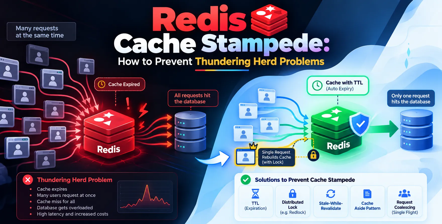 Redis Cache Stampede: How to Prevent Thundering Herd Problems