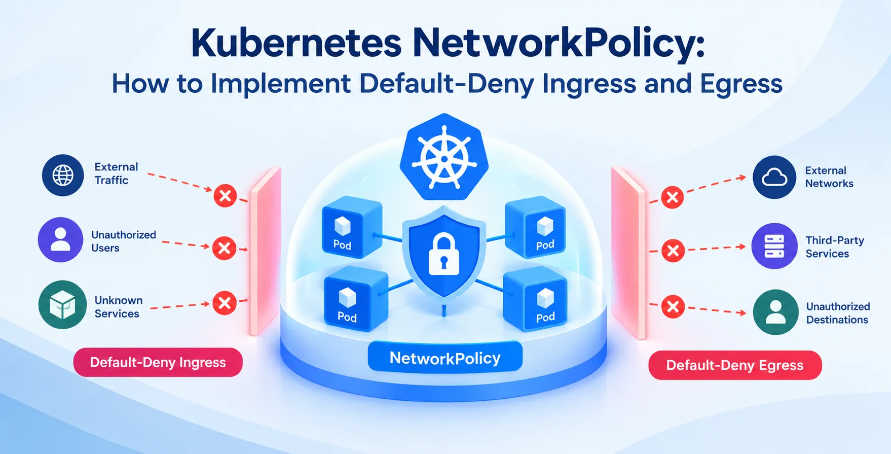Kubernetes NetworkPolicy: How to Implement Default-Deny Ingress and Egress