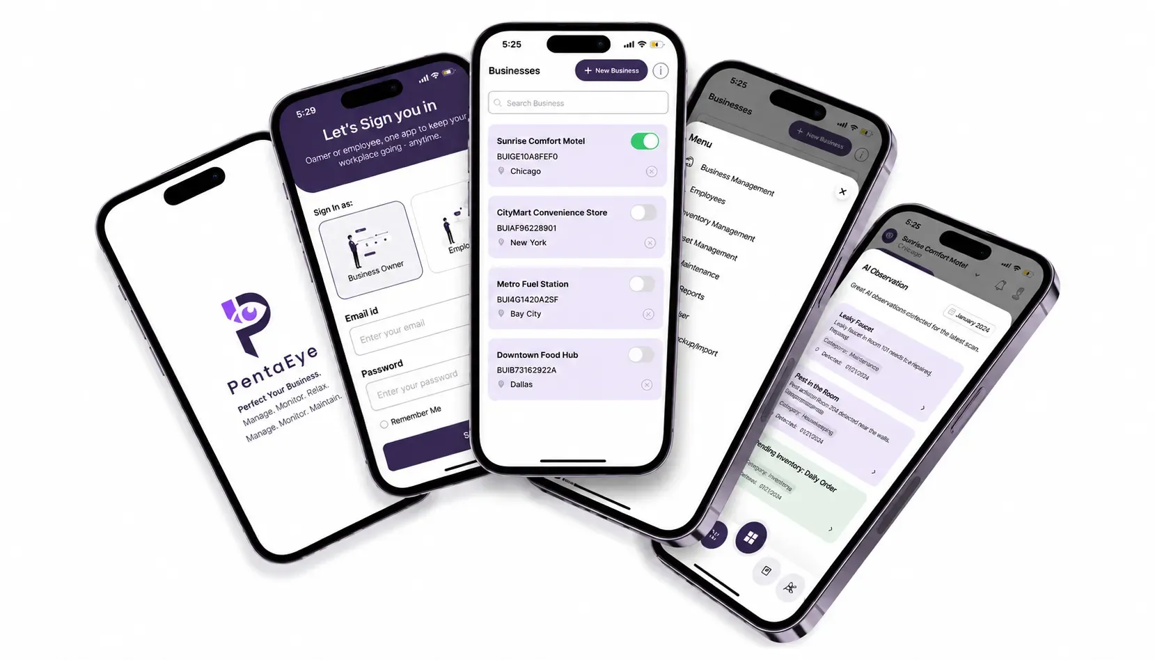 PentaEYE business management app